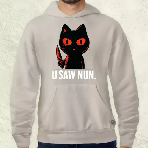 U saw nun fekete férfi pulóver