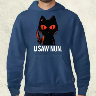 U saw nun fekete férfi pulóver