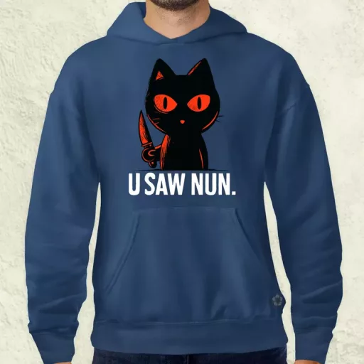 U saw nun fekete férfi pulóver