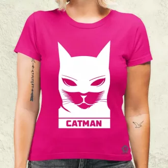 Catman fehér női póló