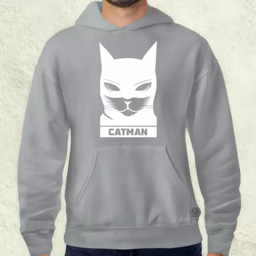 Catman fehér férfi pulóver