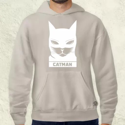 Catman fehér férfi pulóver