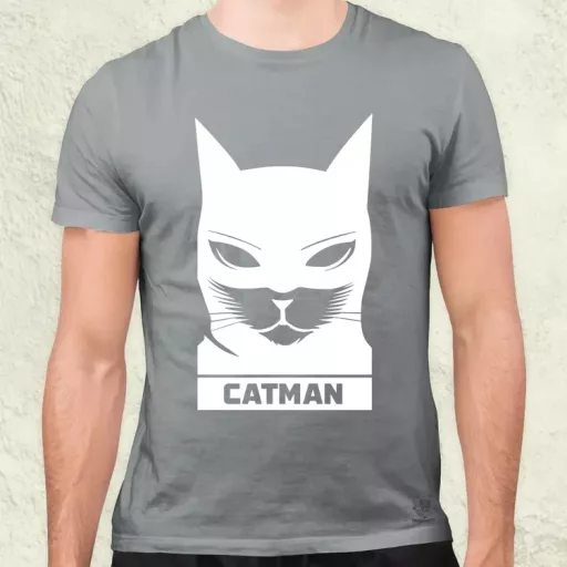 Catman fehér férfi póló