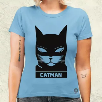 Catman fekete női póló
