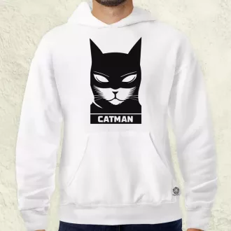 Catman fekete férfi pulóver