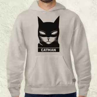 Catman fekete férfi pulóver