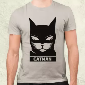 Catman fekete férfi póló