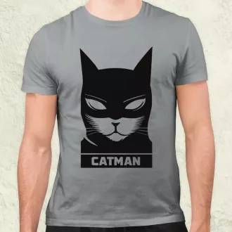 Catman fekete férfi póló