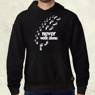 Never walk alone férfi pulóver