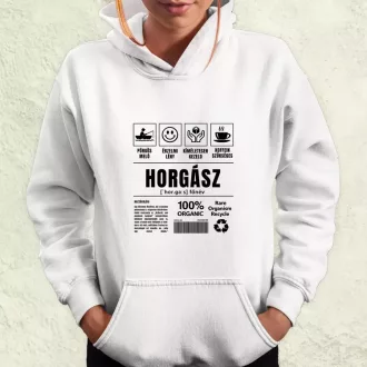 Horgász összetevői fekete női pulóver