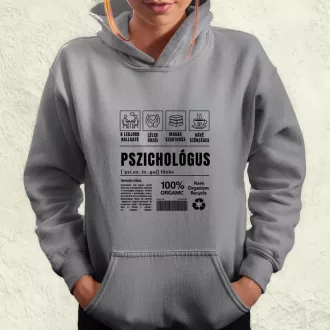 Pszichológus összetevői fekete női pulóver