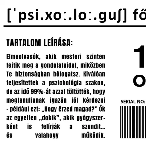 Pszichológus összetevői fekete férfi pulóver