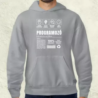 Programozó összetevői fehér férfi pulóver