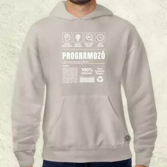 Programozó összetevői fehér férfi pulóver