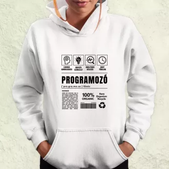 Programozó összetevői fekete női pulóver