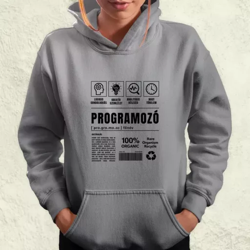 Programozó összetevői fekete női pulóver