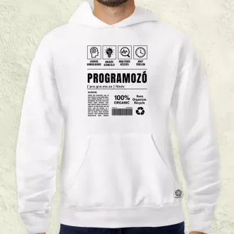 Programozó összetevői fekete férfi pulóver