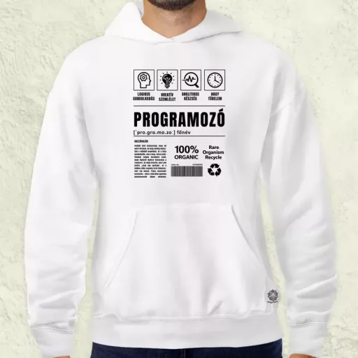 Programozó összetevői fekete férfi pulóver