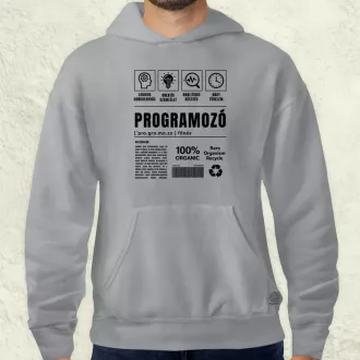 Programozó összetevői fekete férfi pulóver