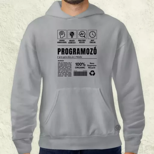 Programozó összetevői fekete férfi pulóver