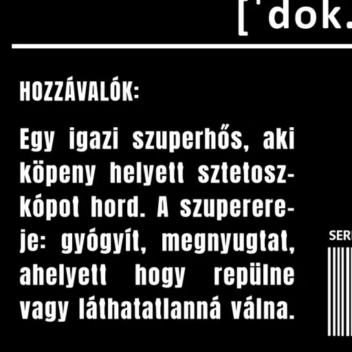 Doktor összetevői fehér női póló