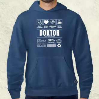 Doktor összetevői fehér férfi pulóver