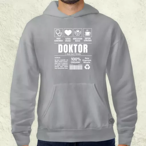 Doktor összetevői fehér férfi pulóver