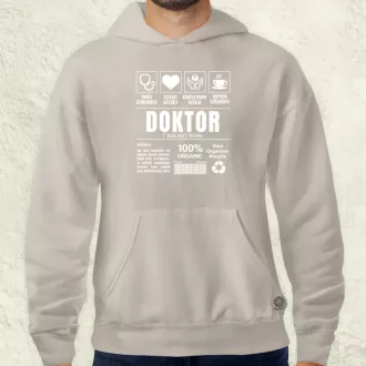 Doktor összetevői fehér férfi pulóver