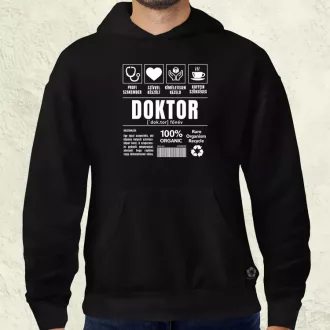 Doktor összetevői fehér férfi pulóver