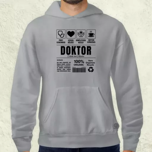 Doktor összetevői fekete férfi pulóver