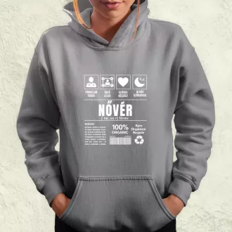 Nővér összetevői fehér női pulóver