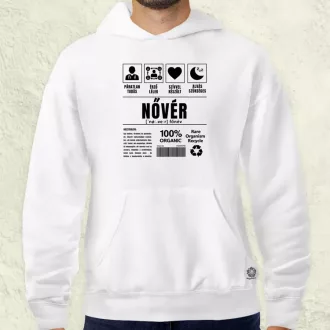 Nővér összetevői fekete férfi pulóver