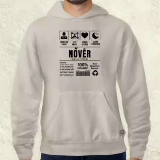 Nővér összetevői fekete férfi pulóver