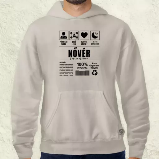 Nővér összetevői fekete férfi pulóver