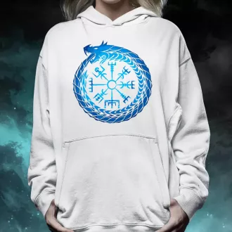 Jormungandr Vegvisir rúna női pulóver