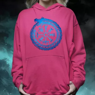 Jormungandr Vegvisir rúna női pulóver