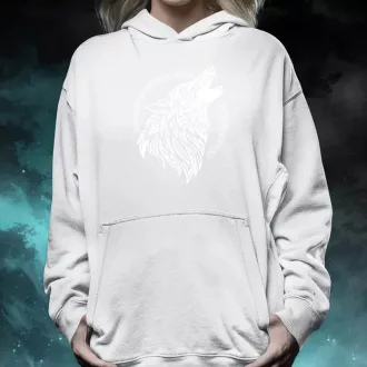 Rúna Fenrir fehér női pulóver