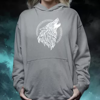 Rúna Fenrir fehér női pulóver