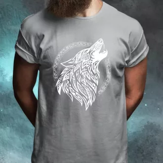Rúna Fenrir fehér férfi póló