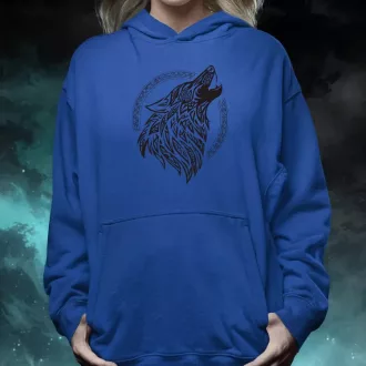 Rúna Fenrir fekete női pulóver