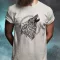 Rúna Fenrir fekete férfi póló