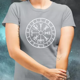 Vegvísir fehér női póló