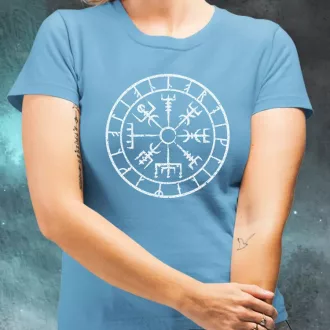 Vegvísir fehér női póló