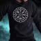 Vegvísir fehér férfi pulóver
