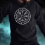 Vegvísir fehér férfi pulóver