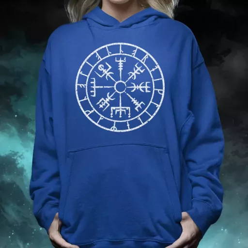 Vegvísir fehér női pulóver