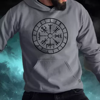 Vegvísir fekete férfi pulóver