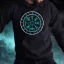 Vegvísir türkiz férfi pulóver