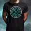 Vegvísir türkiz férfi póló