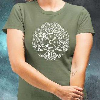 Vegvísir Yggdrasil női póló